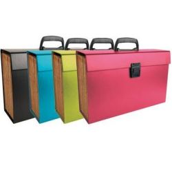 Trieur Valisette Poignée+Rabat 34x29cm - 20 compart ASS. - EXACOMPTA