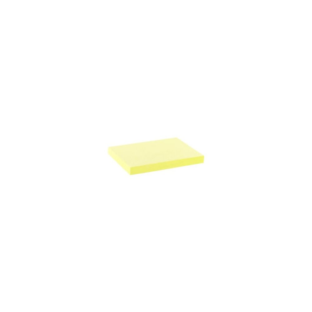 Bloc reposit. 75 x 100mm - JAUNE - 100 feuil. (Par 12)