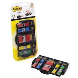 Index POST-IT"Ventouse"avec dévidoir (lot de 190 index)4 COUL **NSFP
