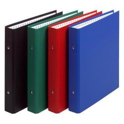 Classeur 2 anneaux - 17x22cm - Cartonné  34mm - ROUGE