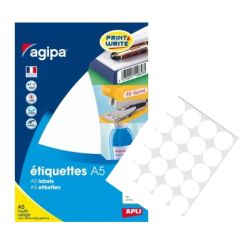 Pastilles signalisation - 24mm - Sachet de 640 - BLANC