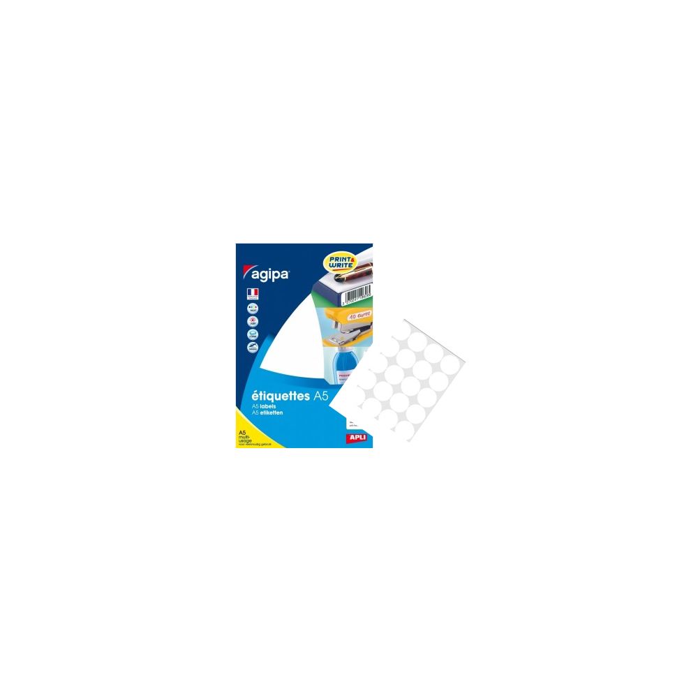 Pastilles signalisation - 24mm - Sachet de 640 - BLANC
