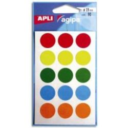 Pastilles signalisation - 19mm - Sachet de 90 - COULEURS ASSORTIES