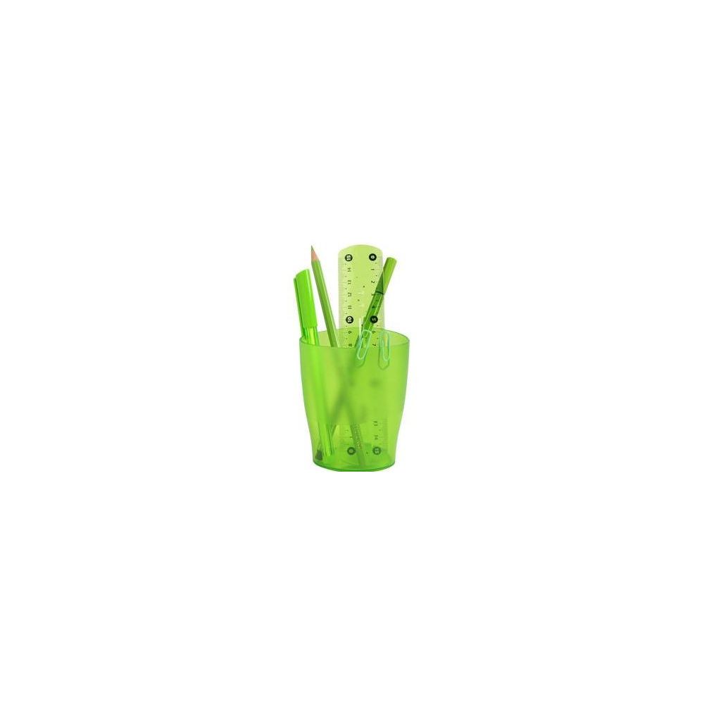 Pot à crayons MULTIFORM Ecopen VERT POMME TRANSLUCIDE