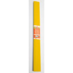 Papier crepon en rouleau - 2.5m x 0.5m - JAUNE OR