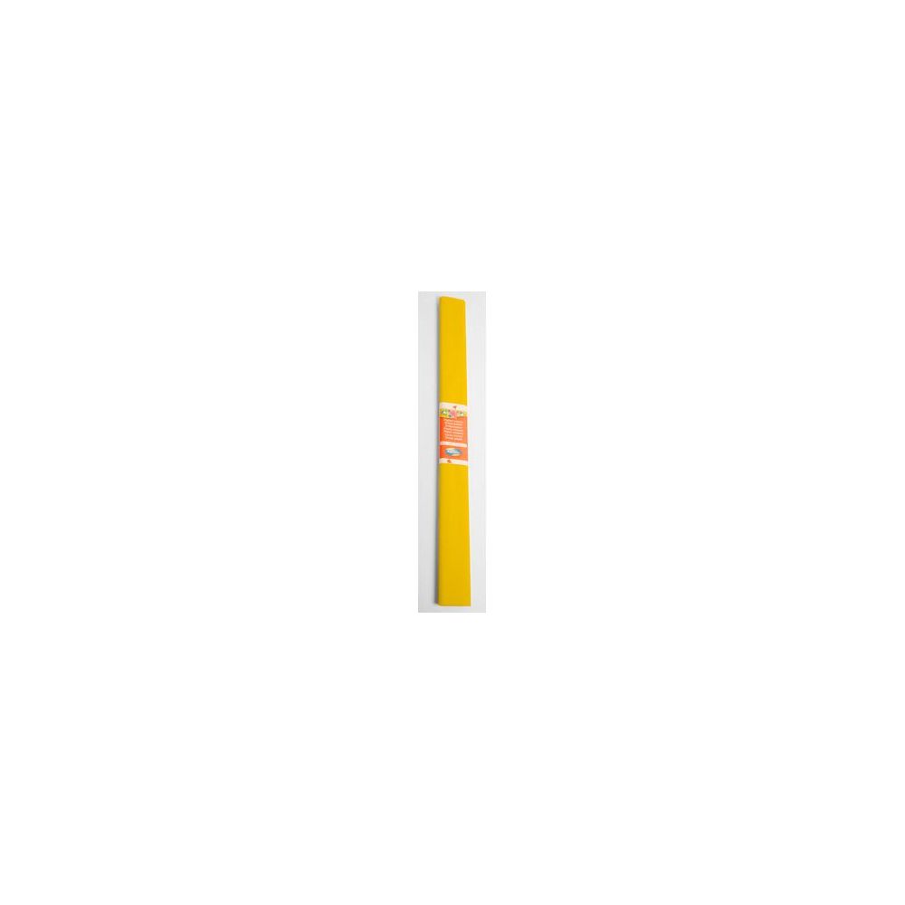 Papier crepon en rouleau - 2.5m x 0.5m - JAUNE OR