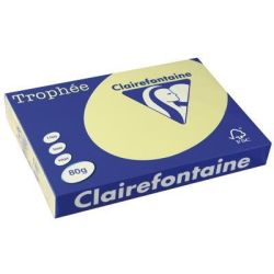 Rame A3 -  80g - Jonquille - CLAIREFONTAINE (500 f.) - Ref:1890