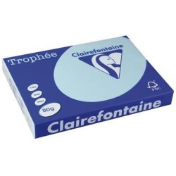 Rame A3 -  80g - Bleu Alizé CLAIREFONTAINE (500 f.) - Ref: 1889