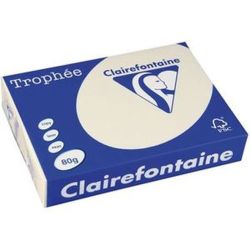 Rame A3 -  80g - Ivoire - CLAIREFONTAINE (500 f.) - Ref:1252