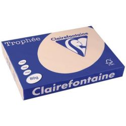 Rame A3 -  80g - Saumon CLAIREFONTAINE (500 f.) - Ref: 1892