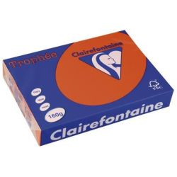 Rame A4 - 160g - Rouge Cardinal CLAIREFONTAINE (250 f.) - Ref:1021