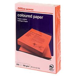 Rame A4 - 160g - Rouge Intense - ADAGIO/OFFICE DEPOT (250 f.) NSFP