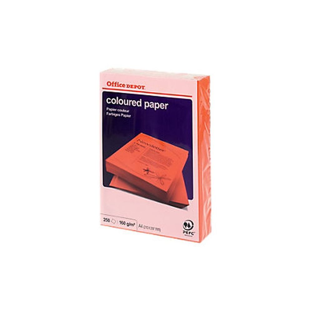 Rame A4 - 160g - Rouge Intense - ADAGIO/OFFICE DEPOT (250 f.) NSFP