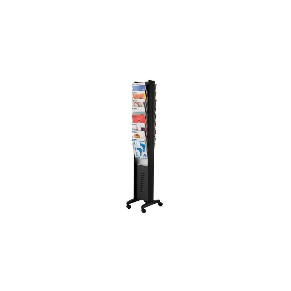 Presentoir sur pied mobile PAPERFLOW 16 casiers A4 R/V  - 4 roulettes