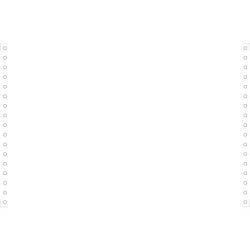 Listing 380mm x 11 - Uni Blanc - 1 pli - 70g  BCF - Carton de 2000f