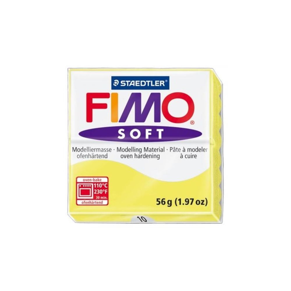 Pate à modeler FIMO SOFT CITRON N°10- 56 g