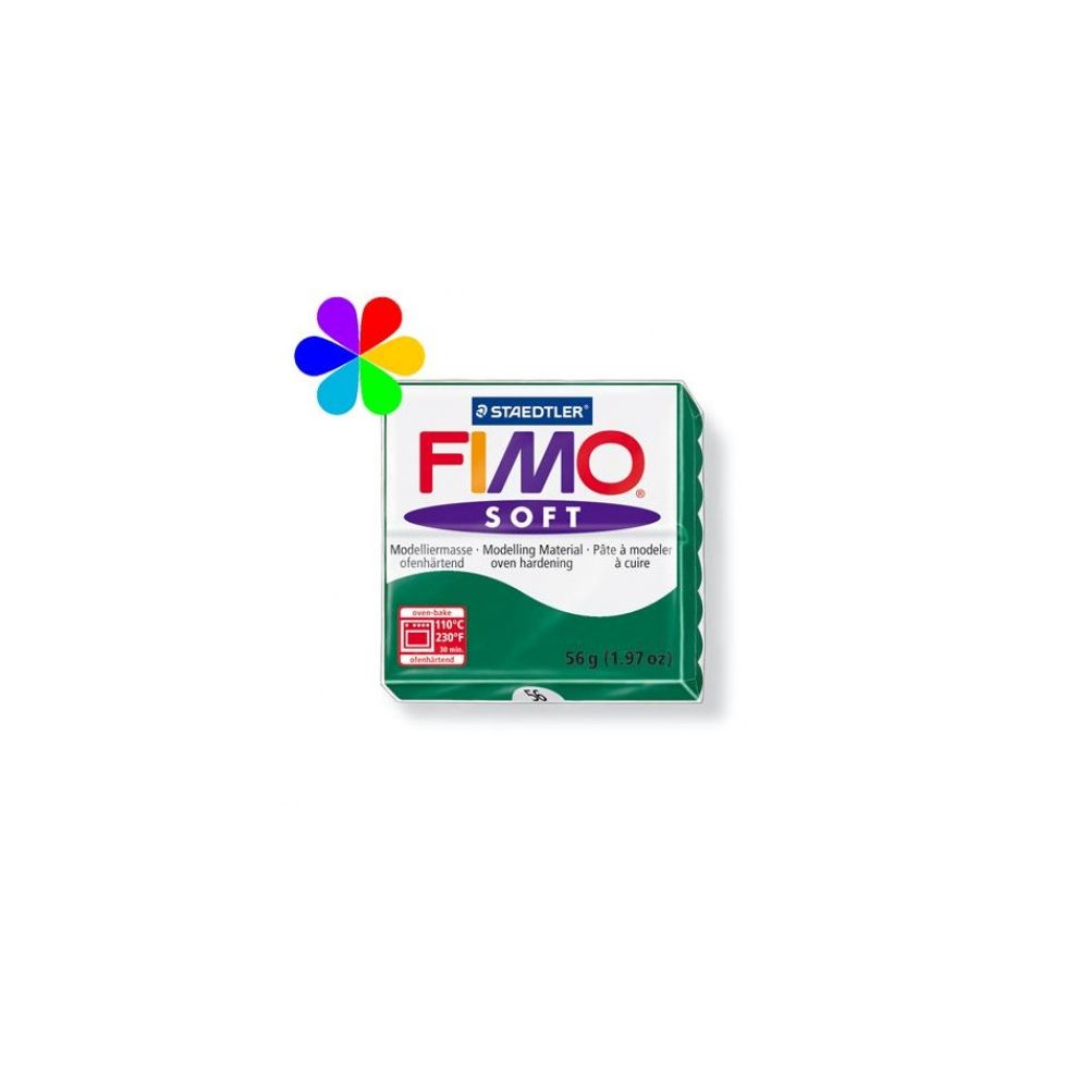 Pate à modeler FIMO SOFT VERT SAPIN N°58- 56 g**