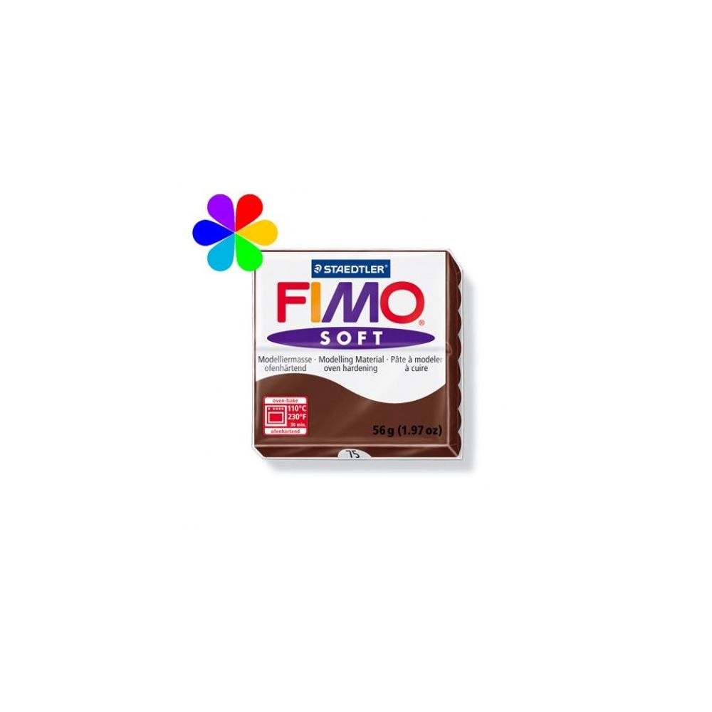 Pate à modeler FIMO SOFT CHOCOLAT N°75- 56 g**