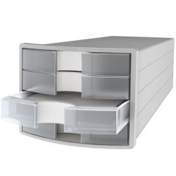 Module classement 4 tiroirs A4 HAN - 29 x 23 x 36cm - GRIS