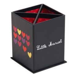 Pot à crayons - 9 x 7 x 7cm - LITTLE MARCEL - Coeur