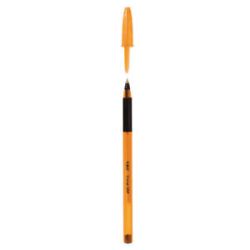 Stylo Bille BIC ORANGE GRIP- Pointe Fine 0.8mm-Trait : 0.3mm - NOIR