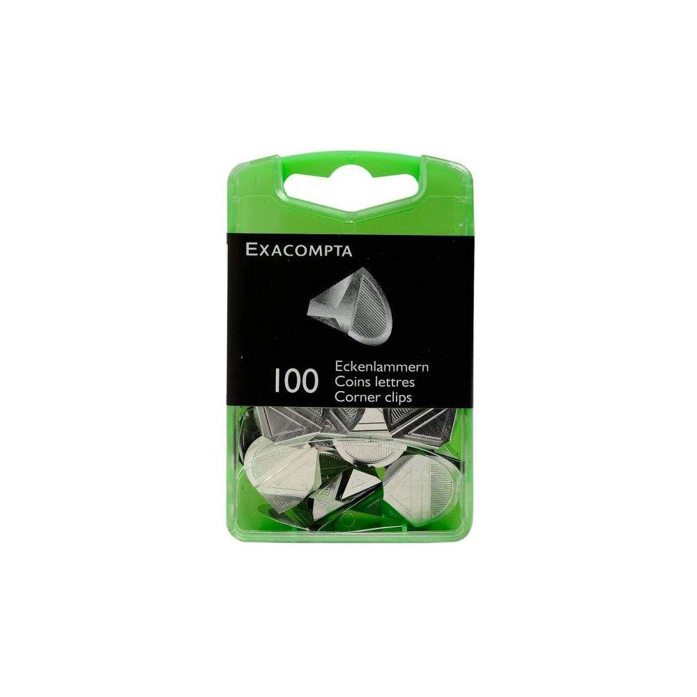Coins de lettres en aluminium - Boîte de 100