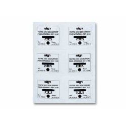 Recharge SIGN 6735 NOIR pour Dateur 3155 (Lot de 6)** NSFP