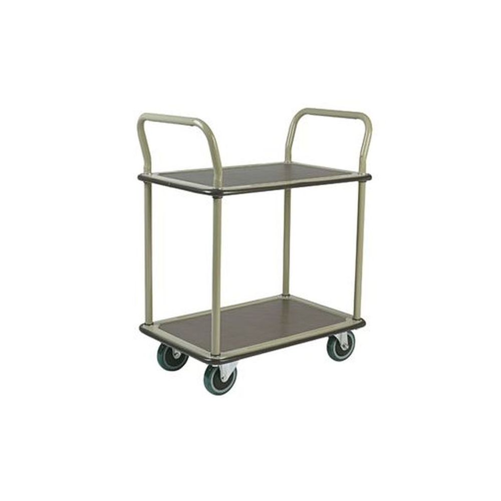 Chariot Double plateaux 90 x 61cm - charge 250 kg - Haut : 92cm