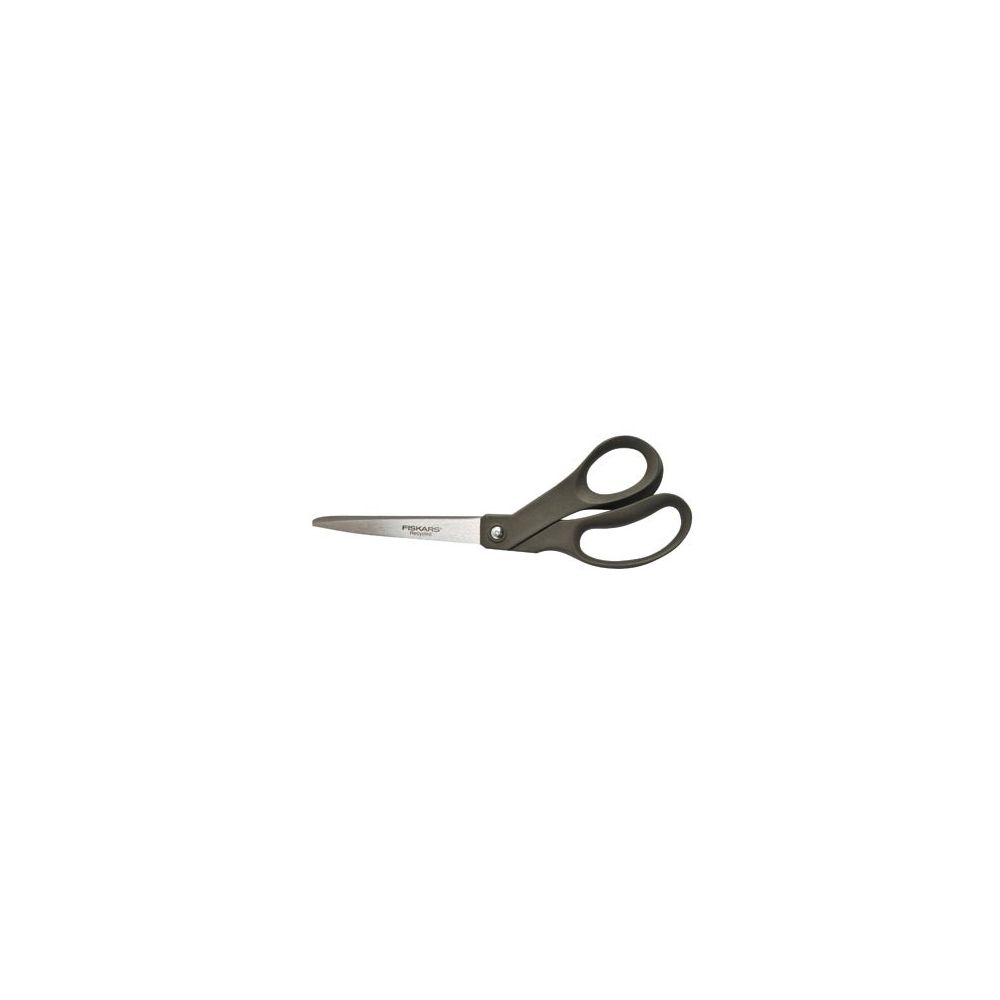 Ciseaux universel FISKARS - Anneaux moulés - Acier brossé - 21 cm