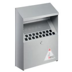 Cendrier Etouffoir mural aluminium - 2L - 28 x 23 x 6cm