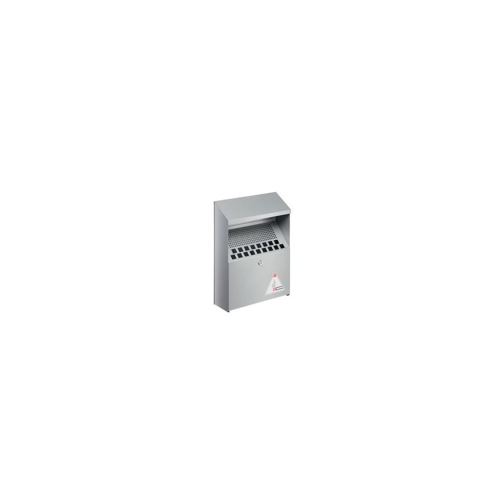 Cendrier Etouffoir mural aluminium - 2L - 28 x 23 x 6cm