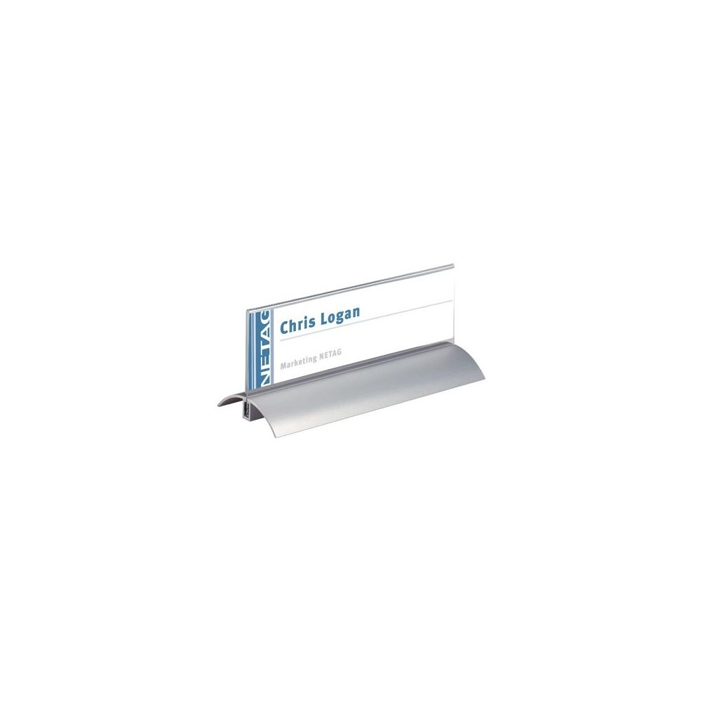 Porte Nom Chevalet de luxe DURABLE - Socle Alu. - 6.1 x 21 cm