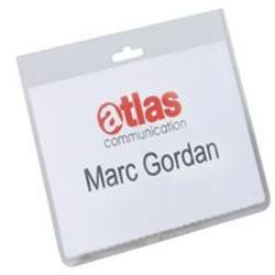 Badge sans clip DURABLE 9 x 6cm (Boite de 20)
