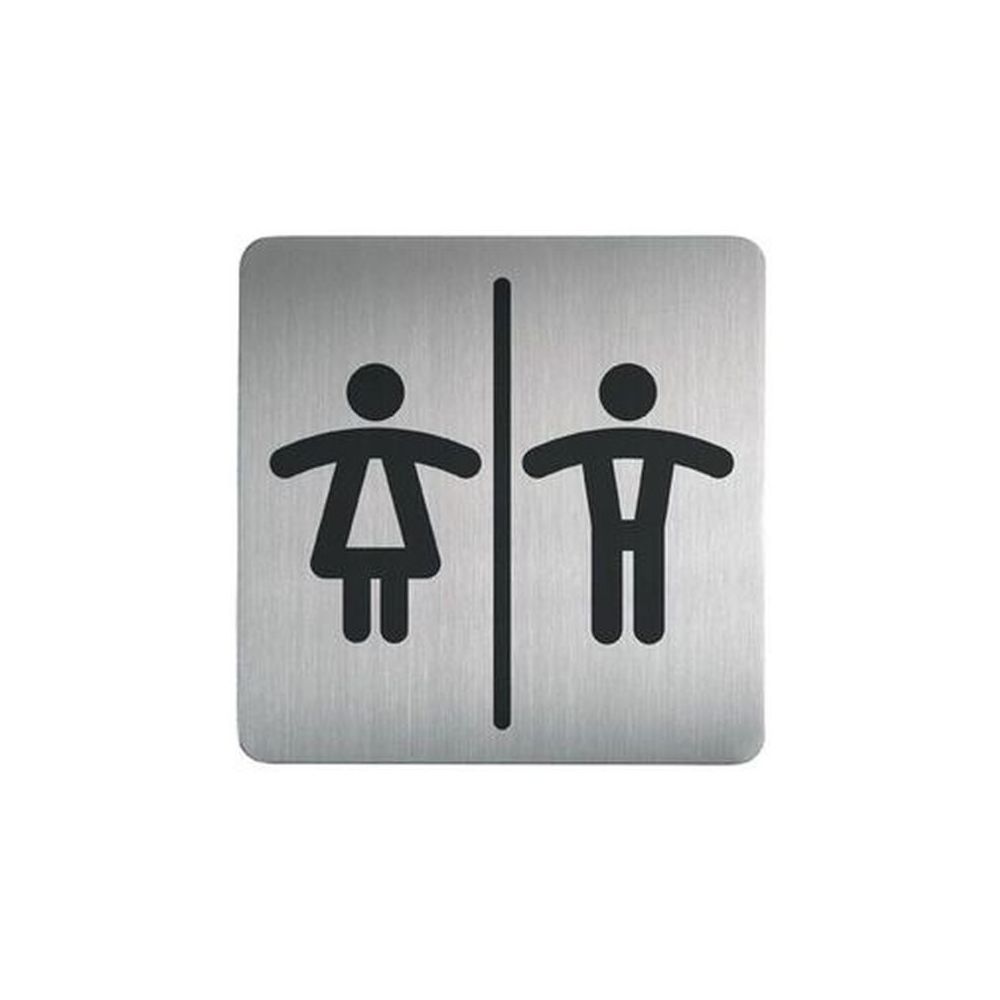 Plaque de signalisation pictogramme "Toilette HOMMES/FEMMES"