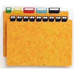 Onglets métalliques - largeur 25mm (Boite de 48)**