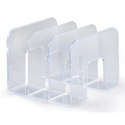 Serre-Livres DURABLE Trend - 3 compartiments - TRANSPARENT