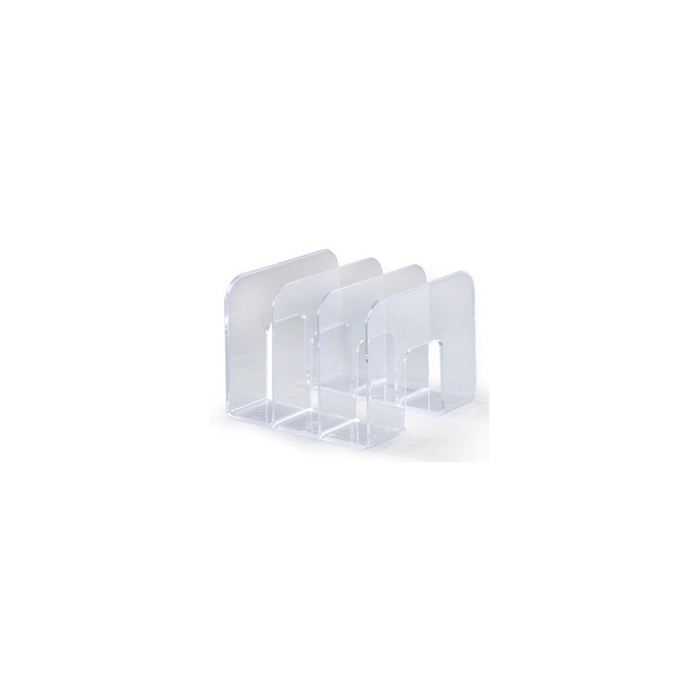 Serre-Livres DURABLE Trend - 3 compartiments - TRANSPARENT