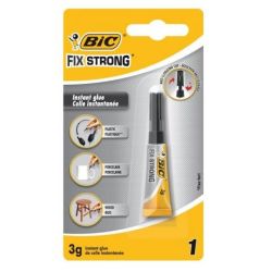 Colle Super Glue BIC Fix Strong - Prise rapide - 3 Gr