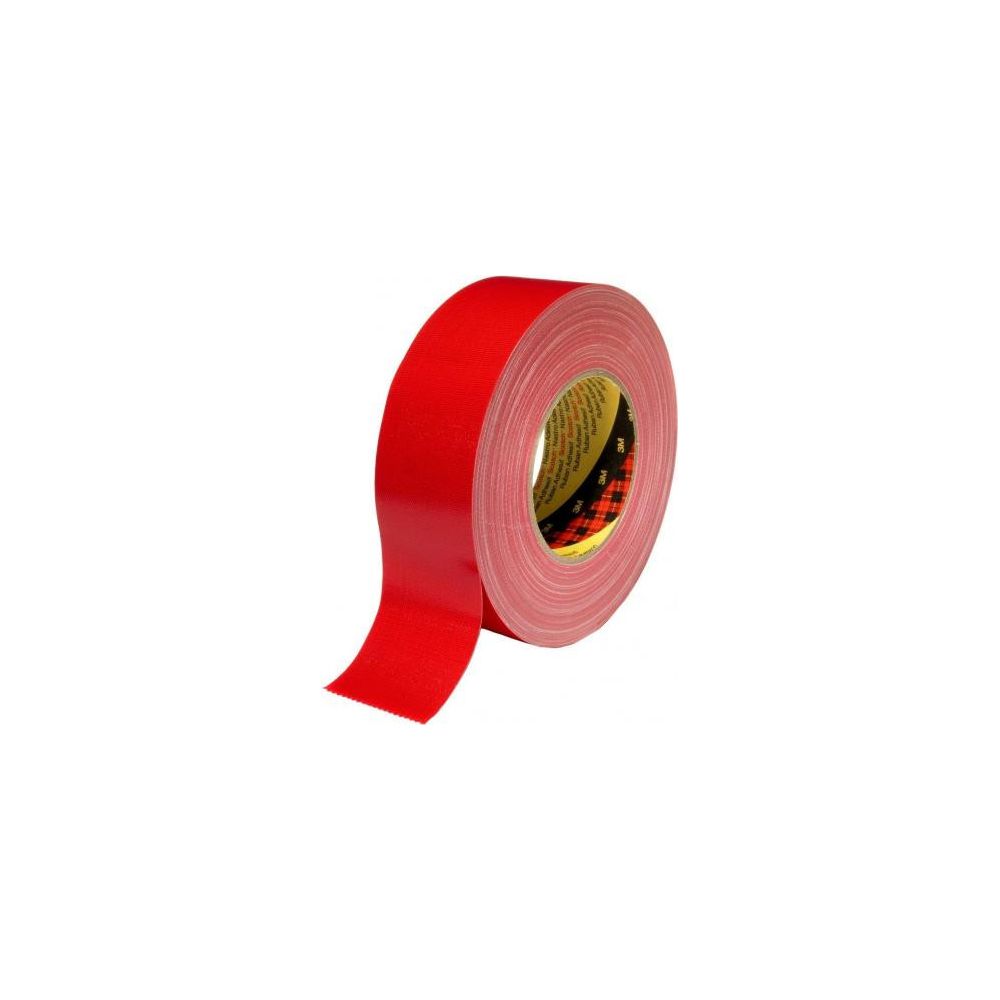 Ruban toile adhésive - 50mm x 25m - ROUGE