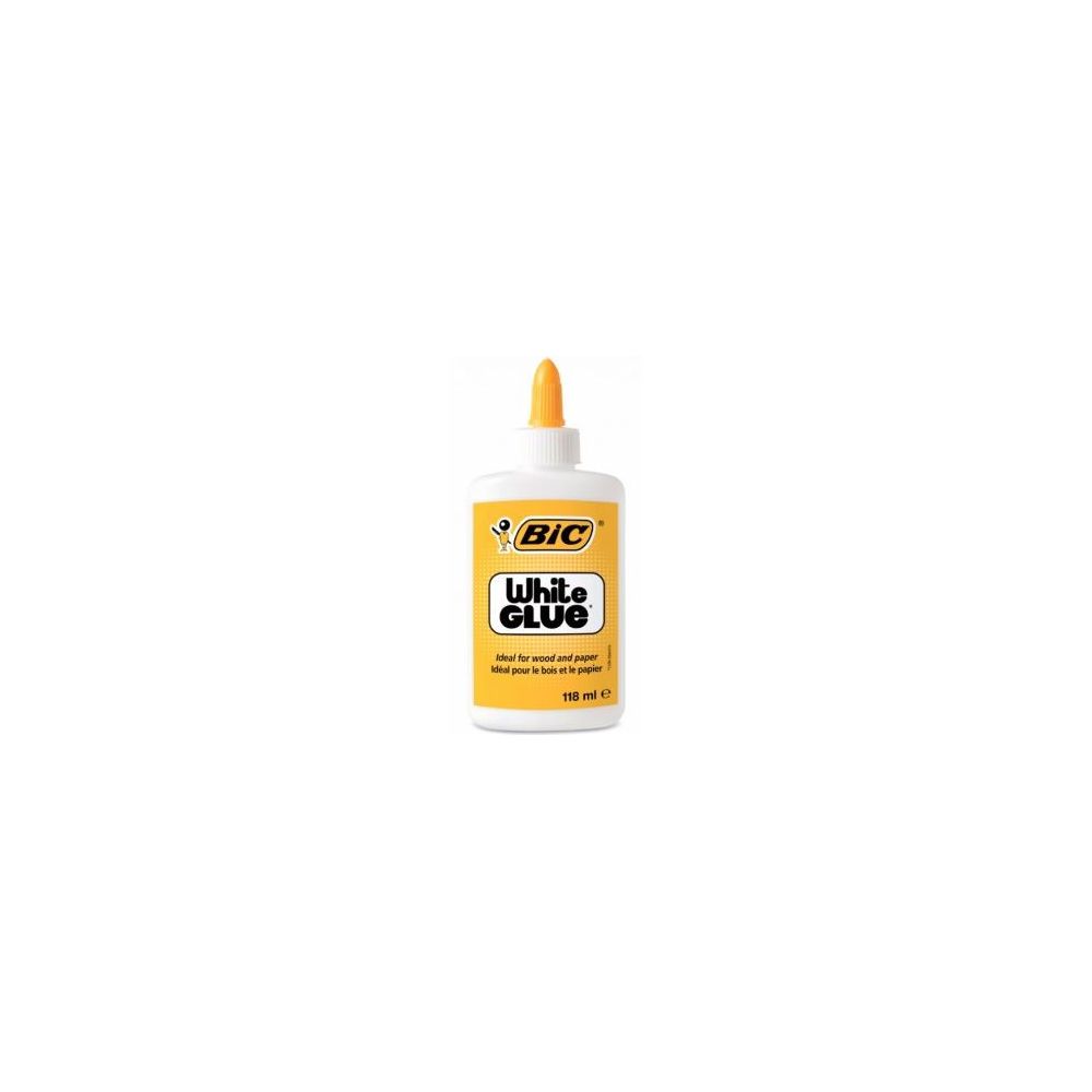 Colle blanche en flacon BIC White Glue - Sans solvant - 118 ml
