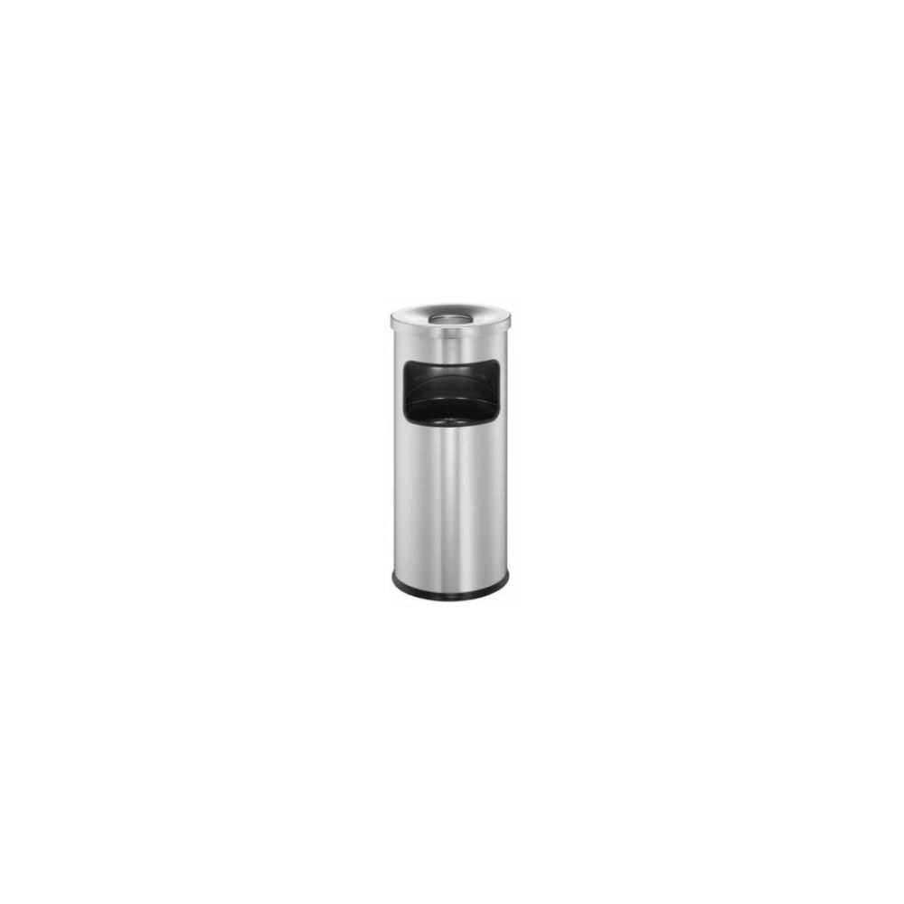 Cendrier corbeille DURABLE - 17 litres - 63 cm x 25 cm - ARGENT METAL