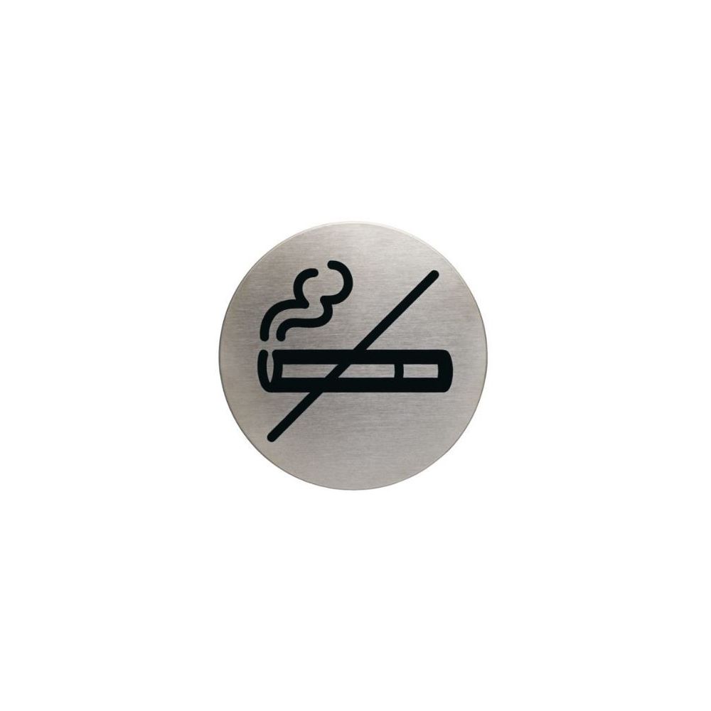 Plaque de signalisation pictogramme "Zone non Fumeur" - Diam 83mm**