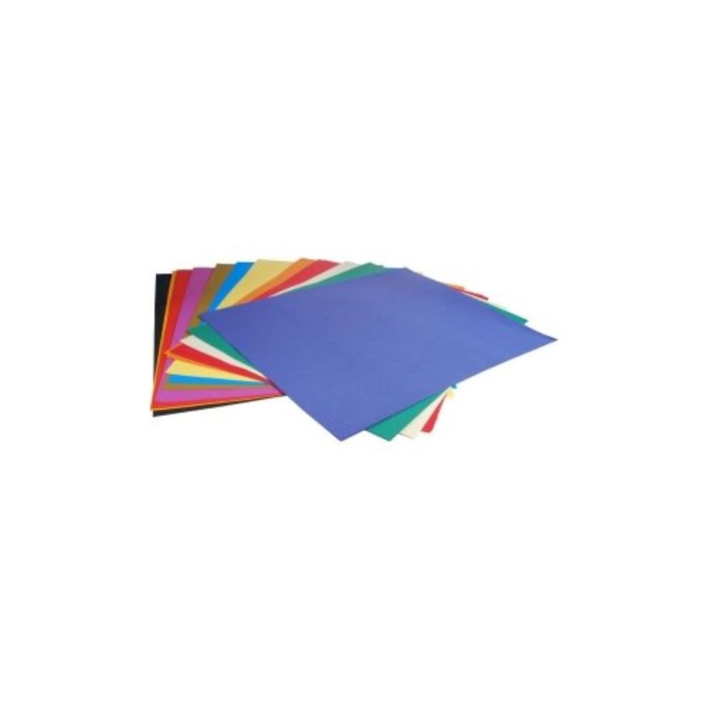 Feuille dessin 50x70cm 120g -  COUL. VIVES ASSORT. (28 feuilles)
