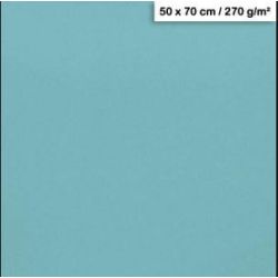 Feuille dessin  50x70cm 270g BLEU CIEL (la feuille) CLAIREFONTAINE