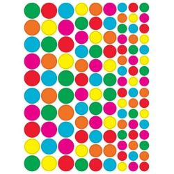 Gommettes GEOMETRIQUES Ronds divers (Paquet de 2280 unités)