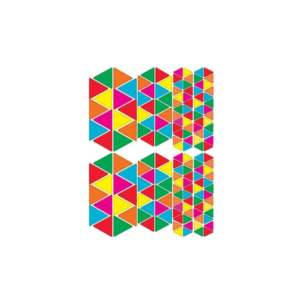 Gommettes GEOMETRIQUES Triangles divers (Paquet de 3360 unités)