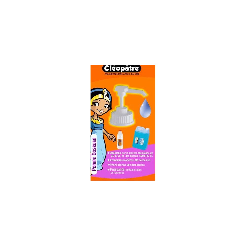 Pompe doseuse 3cl CLEOPATRE POUR Vinyl Médium (bidon 500ml,1,2 & 5l)