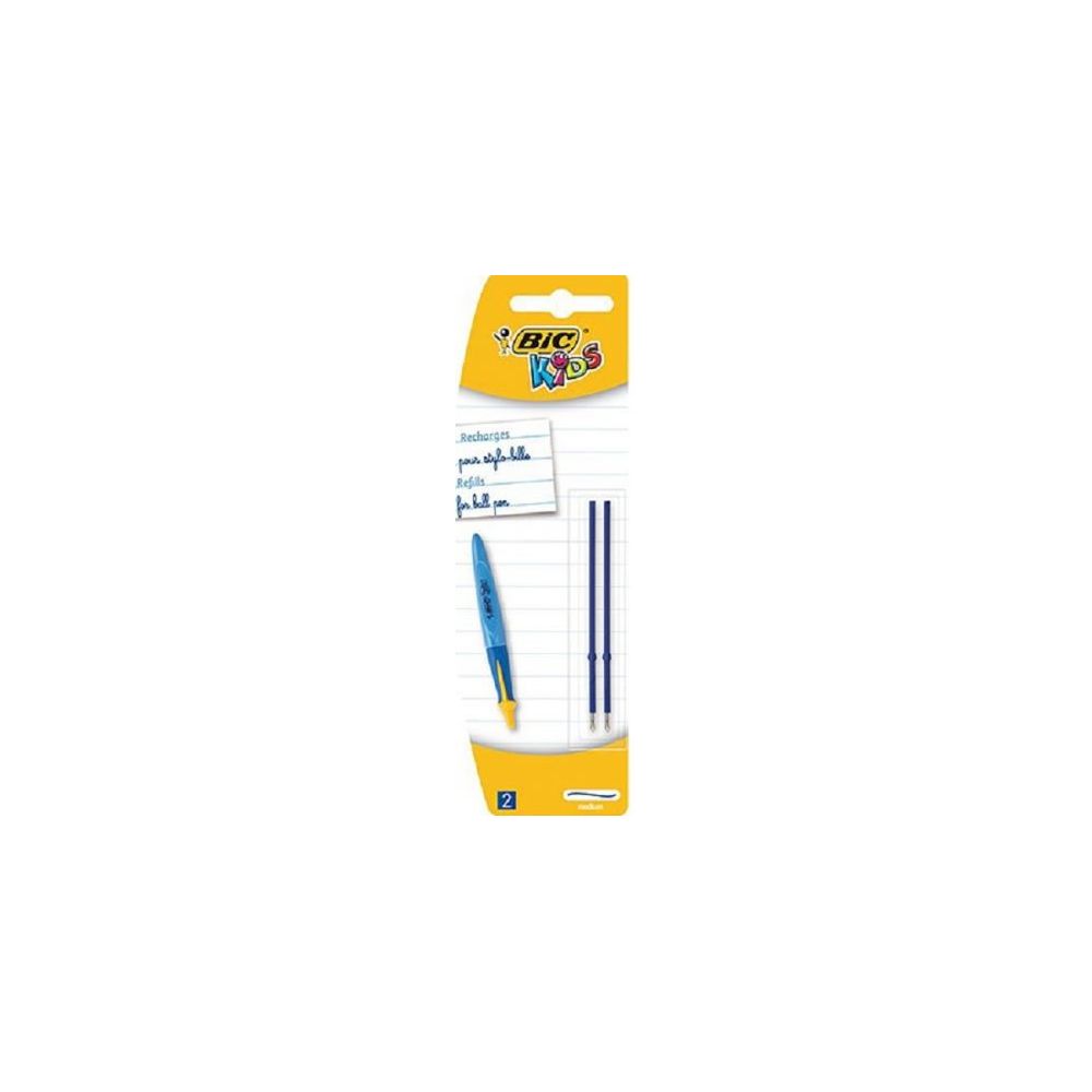 Recharge pour Stylo à bille d'apprentissage Clic BIC - Pte 1 mm (x 2)
