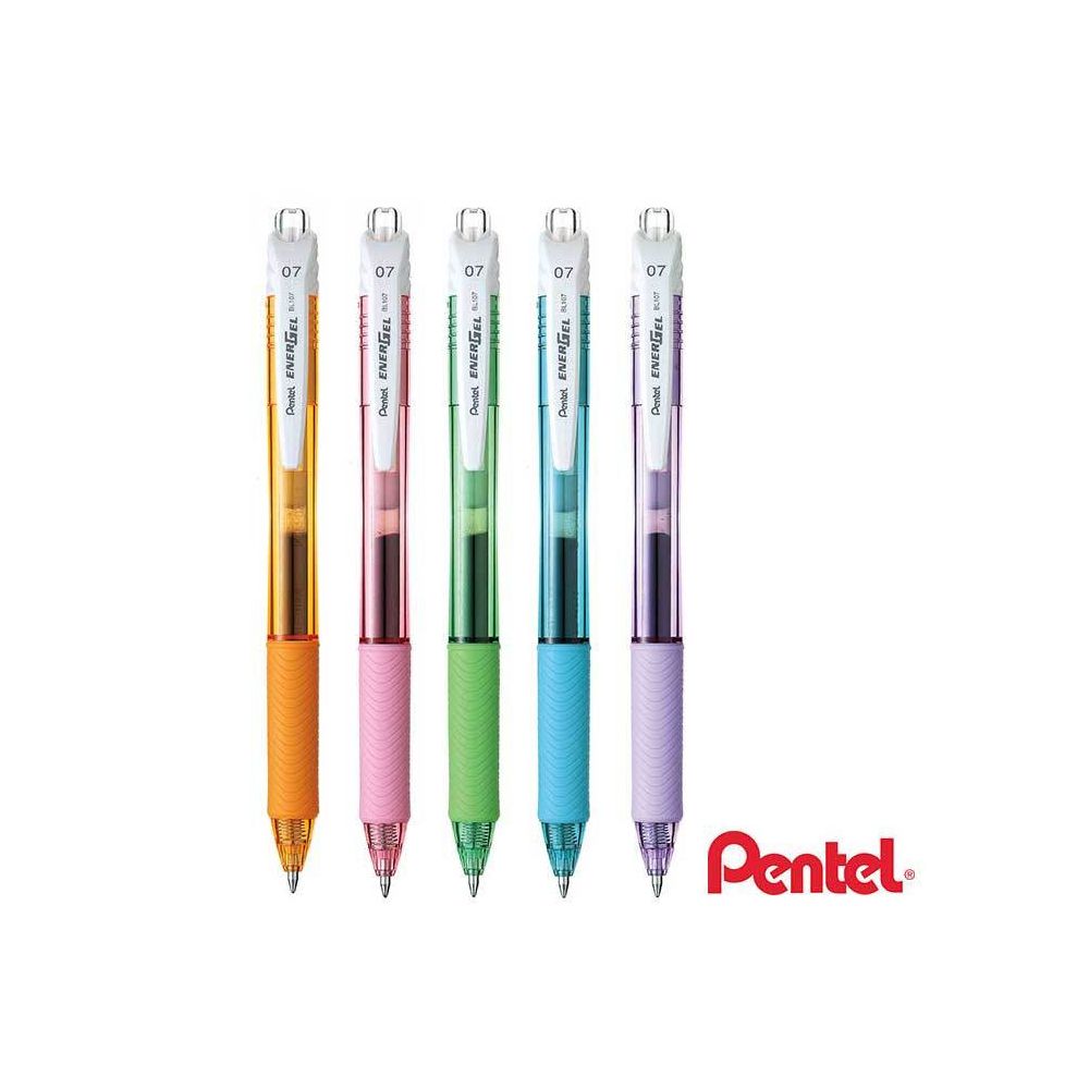 Roller Gel PENTEL Energel X - Rétractable - 0.7mm - NOIR - BL107