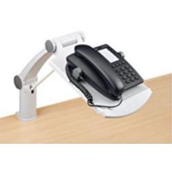 Bras telephonique plastique WONDAY Pivotant 360° Plateau 24 x 20cm